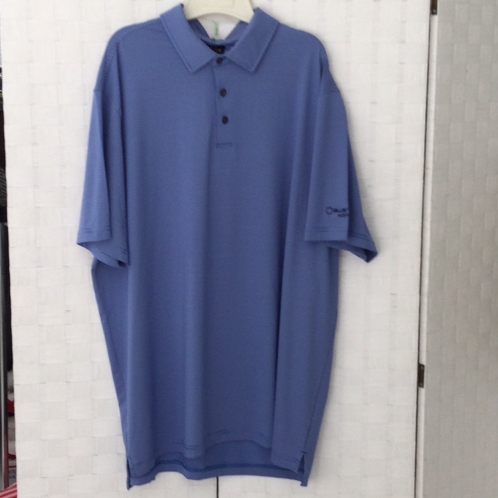Mens Chase 54/Golf shirt size 2X color blue short sleeves washable New #611